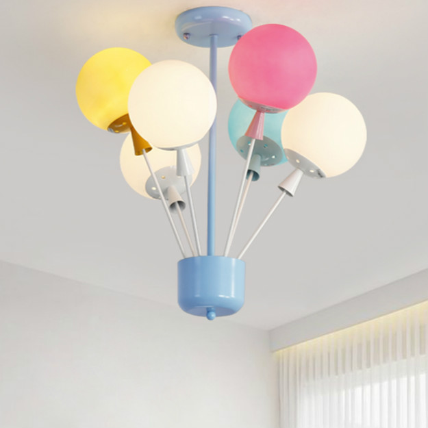 Американский люстры современные простой Гостиная лампы детская комната огни творческая личность шар света