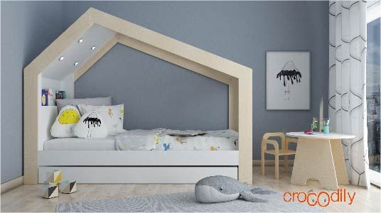 Home type frame for bed