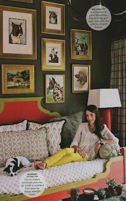 Erika Powell's daybed in Southern Living, paint by number collection