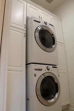 Laundry stacked washer and dryer Design Ideas, Pictures, Remodel and Decor