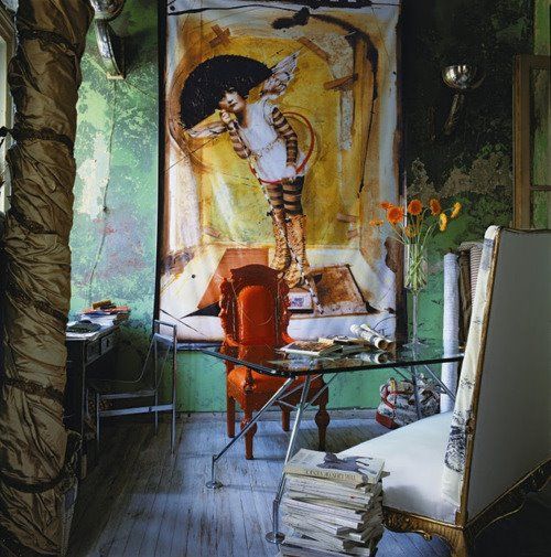 Love the painting/assemblage