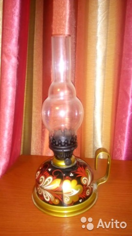 Очень красивая керосиновая лампа новая— фотография №2