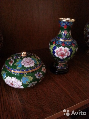 Две вазочки клуазоне— фотография №1