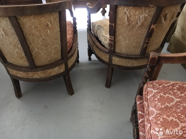 Три кофейных кресла. Антикварные— фотография №5