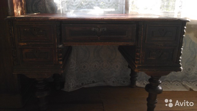 Старинный купеческий стол (стул, буфет)— фотография №1