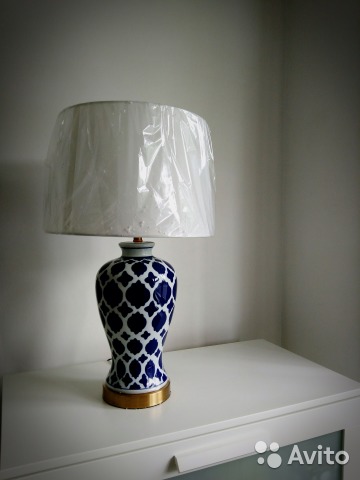 Настольная лампа керамическая— фотография №1