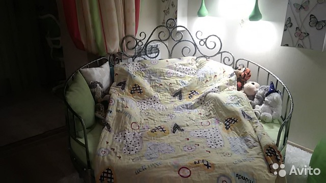 Детская круглая кровать для девочки— фотография №1