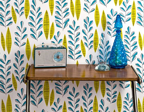 A mother and daughter team; Miss Print just loves mid-century illustration and Scandinavian design. Their wallpaper range is PEFC certified: the paper is derived from sustainable forests and is printed with organic pigment inks, which are non-toxic.  http://missprint.co.uk/index.htm