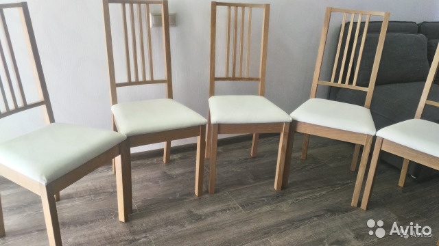 Обеденный стол и 5 стульев икеа— фотография №4