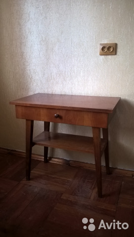 Тумбочка-столик старинная— фотография №8