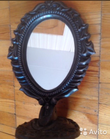 Зеркало в Ретро- стиле, метал оправа— фотография №1