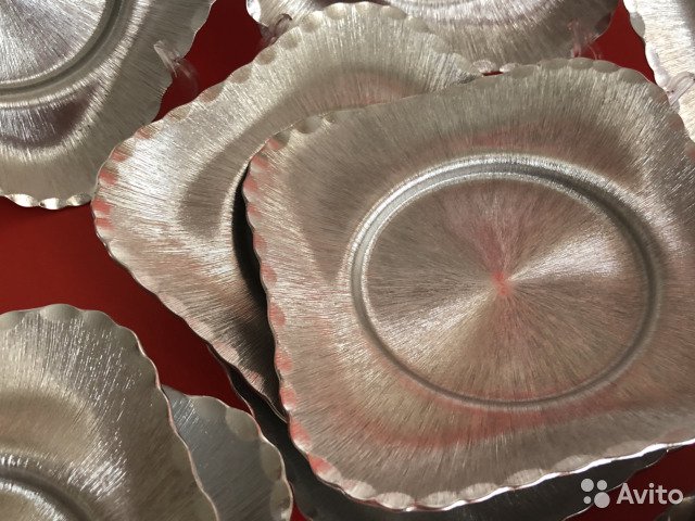 Десертные тарелки серебрение— фотография №5