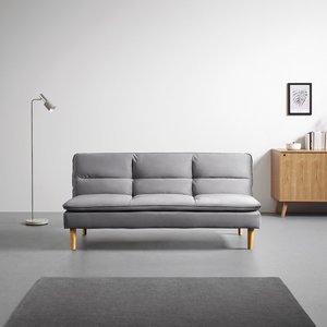 SCHLAFSOFA in grau 'Luca' - Naturfarben/Grau, MODERN, Holz/Textil (178/86/91cm) - Bessagi Home