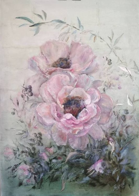 Peonies dream. Nadia Balakina art  /oil on canvas