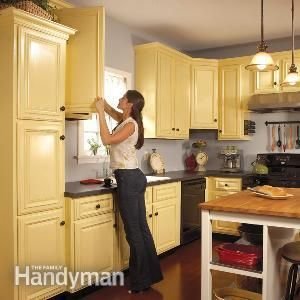How to Spray Paint Kitchen Cabinets. Instead of spending a ton of money to replace your old kitchen cabinets, make them feel brand new by repainting them.
