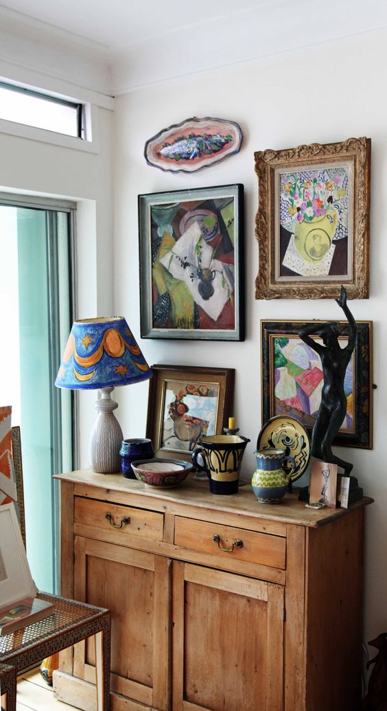 A truly ravishing art filled room - how I envy David Herbert's taste!