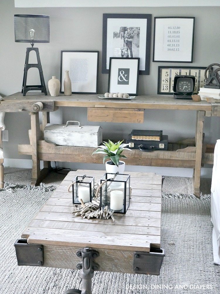 Black and White Rustic Modern Summer Decor