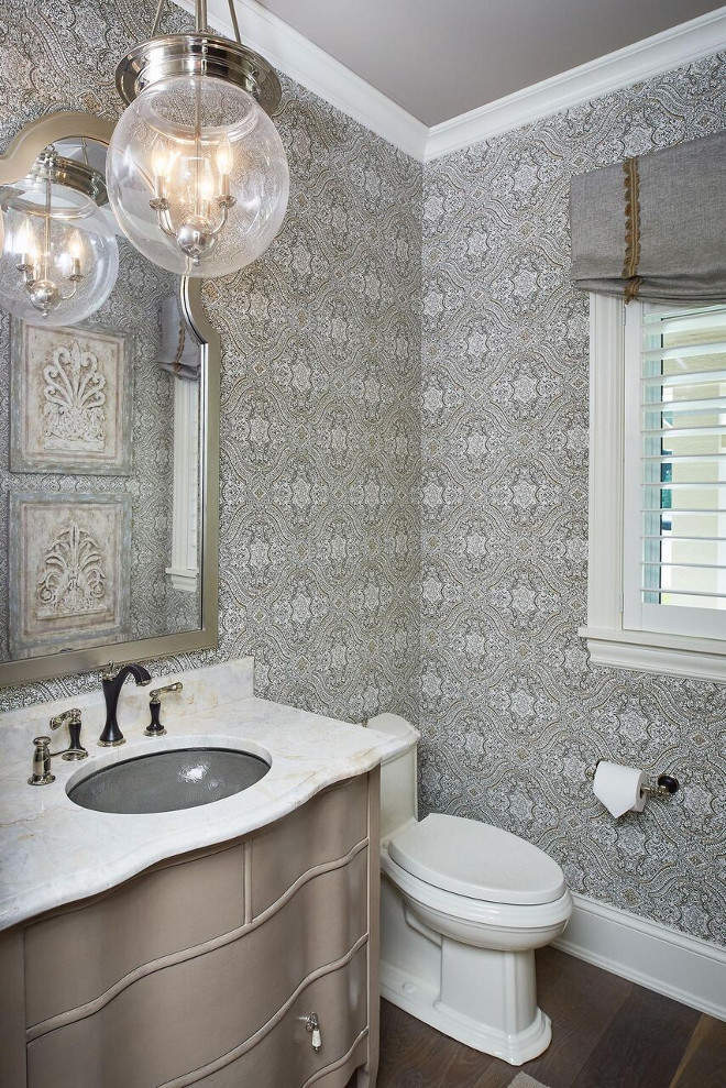 Grey-Wallpaper.-Grey-powder-room-with-gr