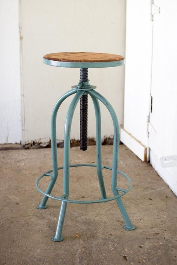 This stool is just what you need for your Farmhouse Kitchen! Comes in two timeless colors and will adjust in height! #UFD