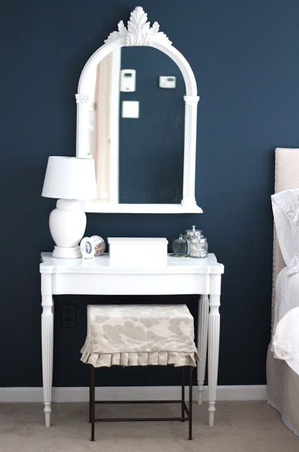 Benjamin Moore Gentleman's Gray - Dark Blue Bedroom Paint Color | Involving Color Paint Color Blog