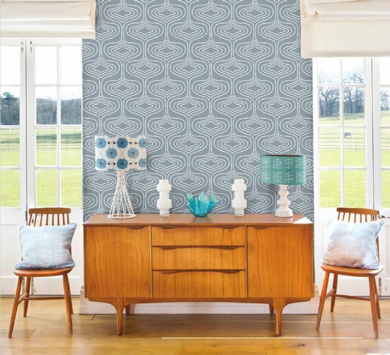 Wallpaper Wednesday: Mid Century Modern from Wallpaperdirect - Love Chic Living