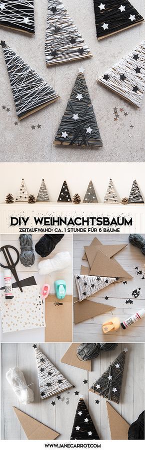 DIY für Eure Weihnachtsdeko - super simple Tannenbäume - edel :-)