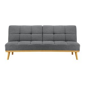 SCHLAFSOFA in grau 'Daniele' - Naturfarben/Grau, MODERN, Holz/Textil (190/84/84cm) - Bessagi Home