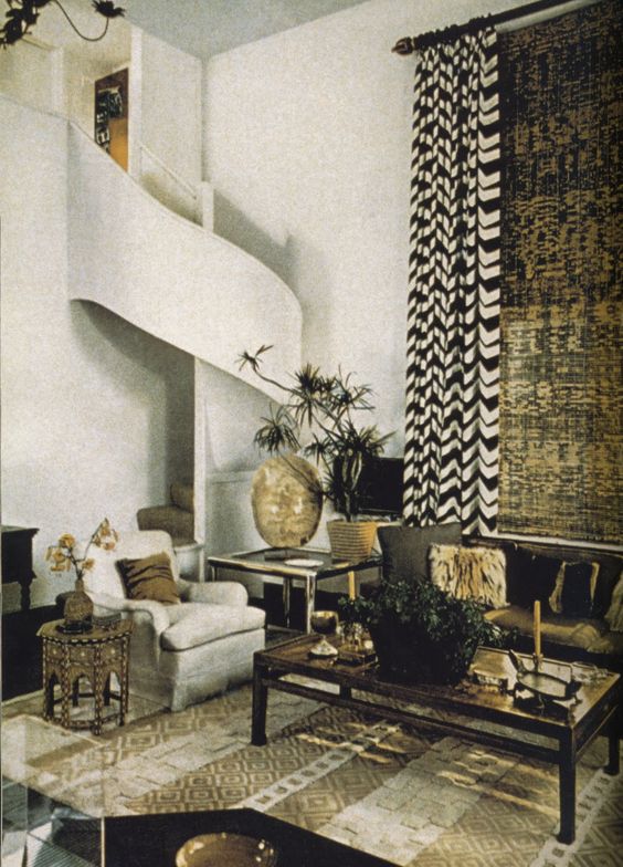 A Chicago apartment decorated by Albert Hadley in the 1970s