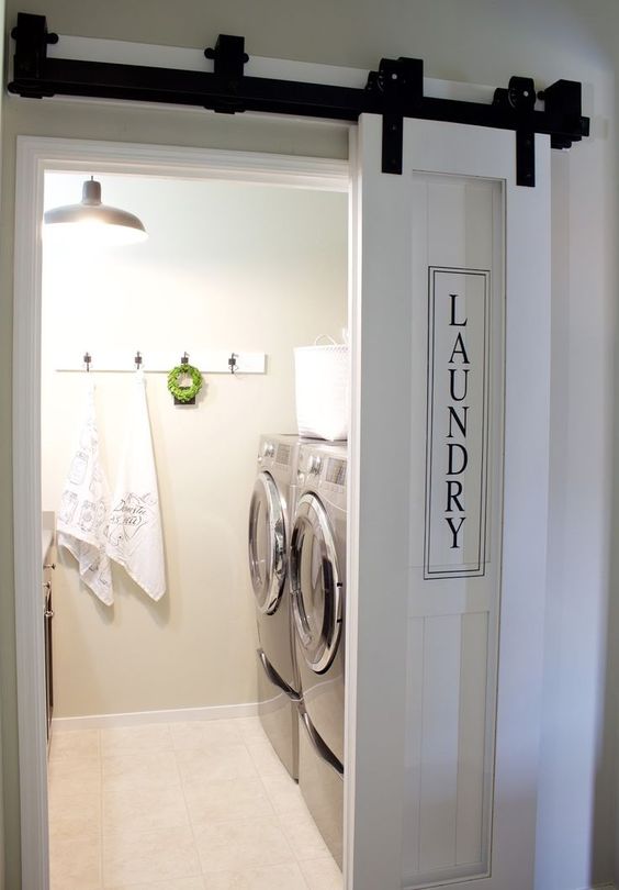 Laundry Room & Barn Door