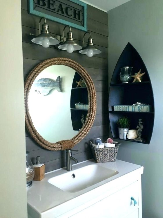 nautical wall mirrors bathroom decor mirror best anchor ideas on theme