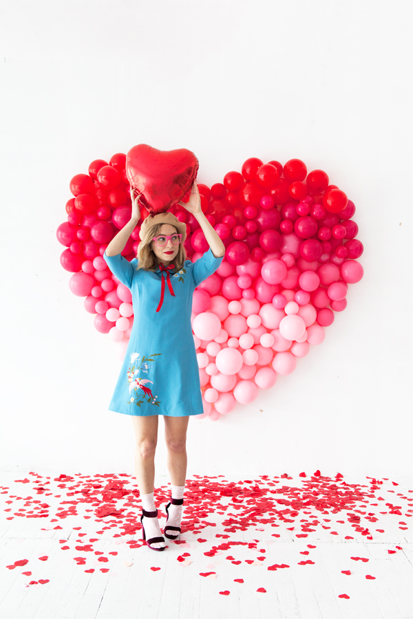 Ombre Heart Balloon Backdrop | Oh Happy Day!