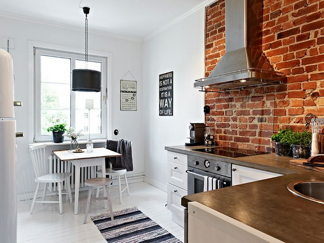 rustic-looking-kitchens-brick-wall-kitch