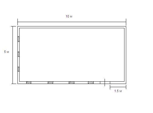 План прямоугольного помещения