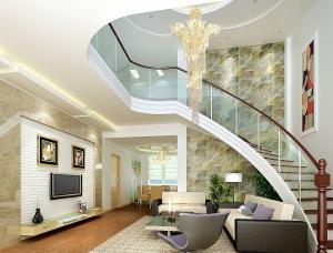 Brick-wall-bending-stairs-in-villa-living-room.jpg
