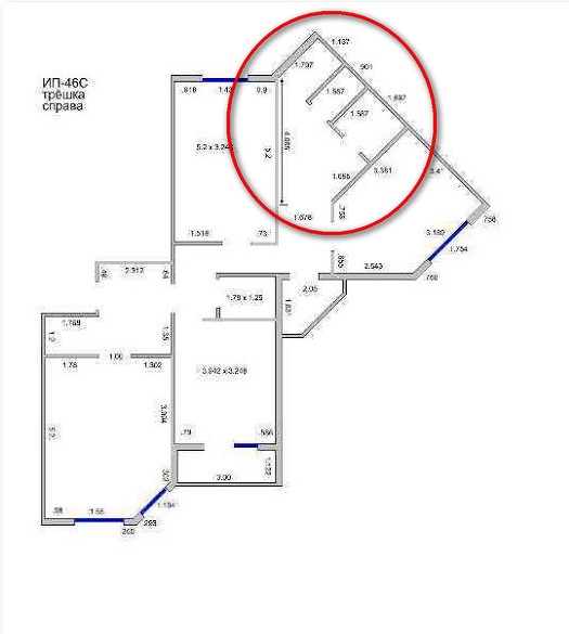 Размер трешки. ИП-46с планировка с размерами 2-х комнатная квартира. ИП-46с планировка. ИП-46с планировка 3-х комнатная квартира. ИП-46с планировка с размерами.