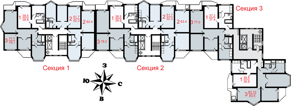 План этажа п44