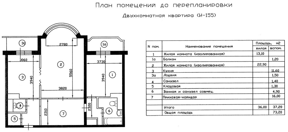 Проект перепланировки красногорск