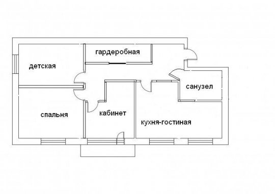 Схема проходных комнат