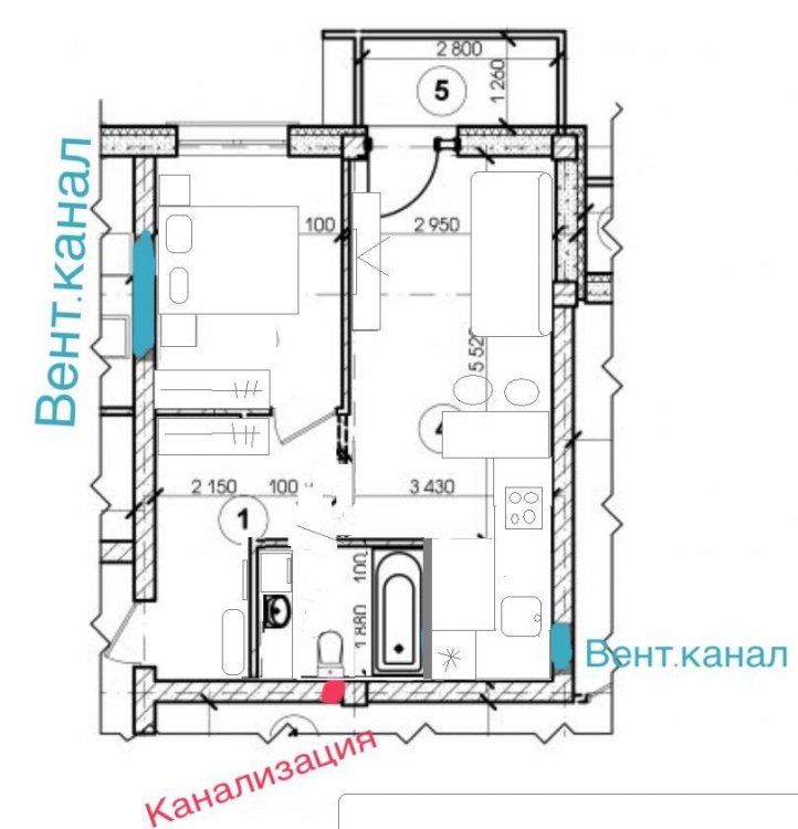 Новостройка: из однушки в двушку