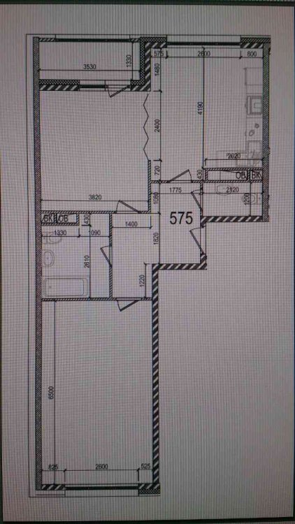 Перепланировка 2хкомнатной квартиры (80 кв.м)