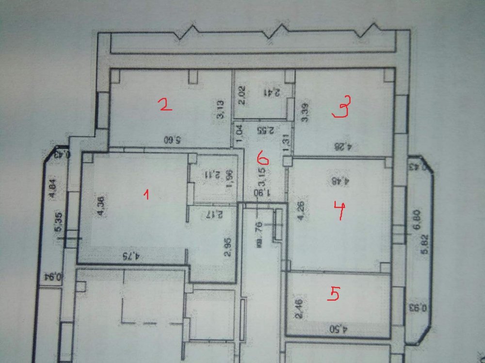 Перепланировка 4-комнатной с двумя проходными комнатами-2