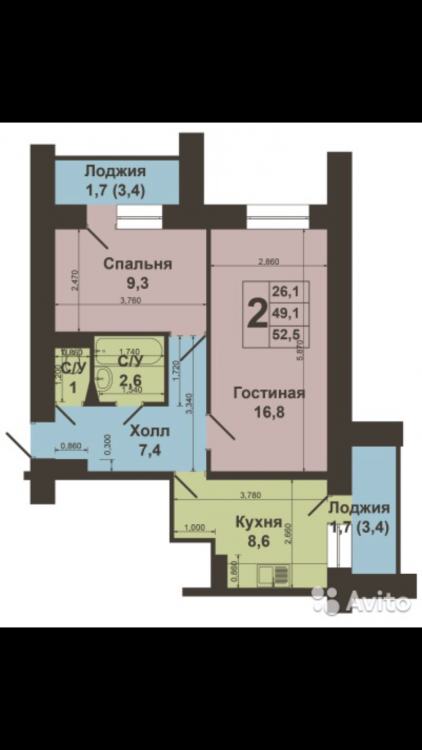 Двушку 49,1 в евротрешку. Как определить несущую стену?