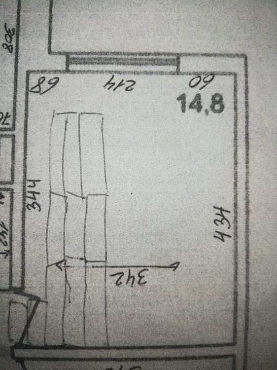 помогите с планировкой спальни 14,8