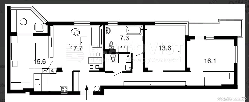 Квартира (97м.кв.) - длинная... Прошу помощи спланировать