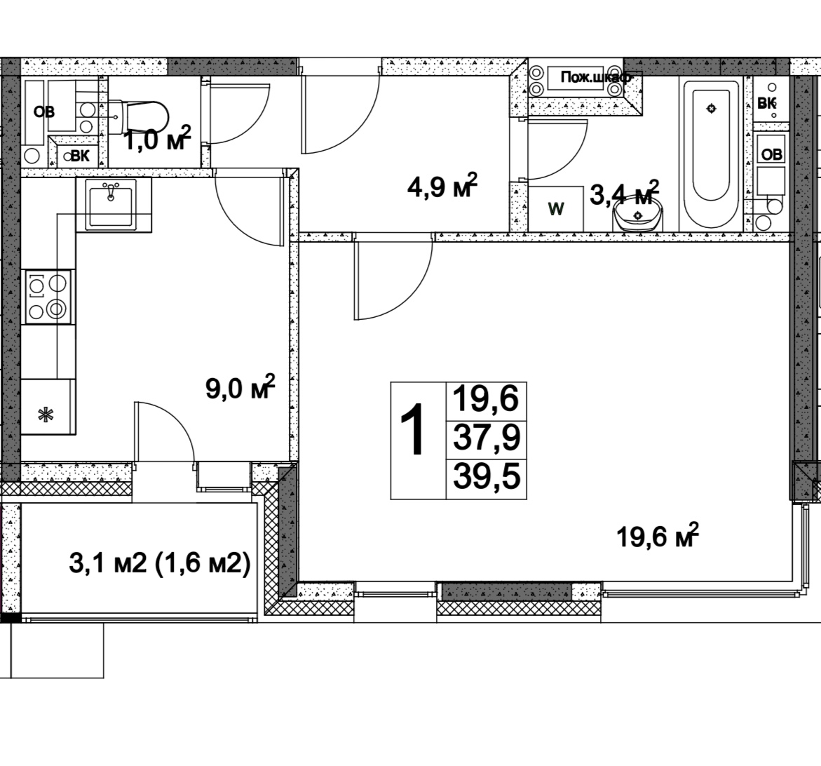 Как из однушки сделать двушку: идеи перепланировки однокомнатной квартиры в двухкомнатную