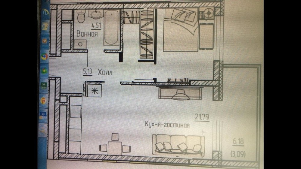 Гардеробная в однушке 46м2 быть или не быть?!