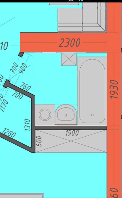 Помогите сделать расстановку санузла в двушке!!!!-2