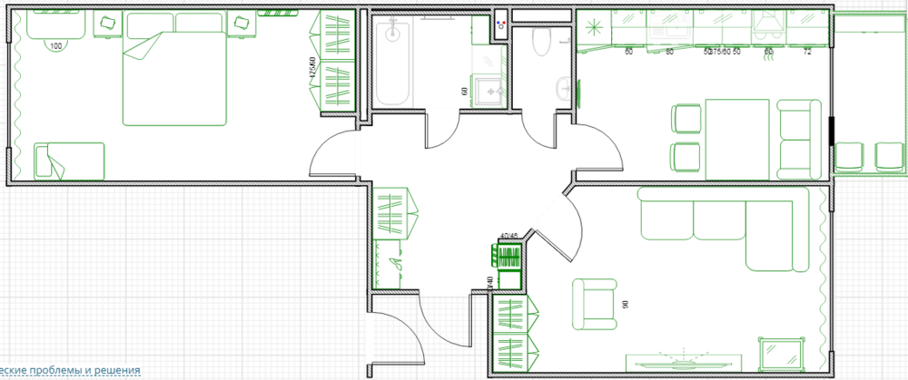 Нужна помощь планировкой квартиры!