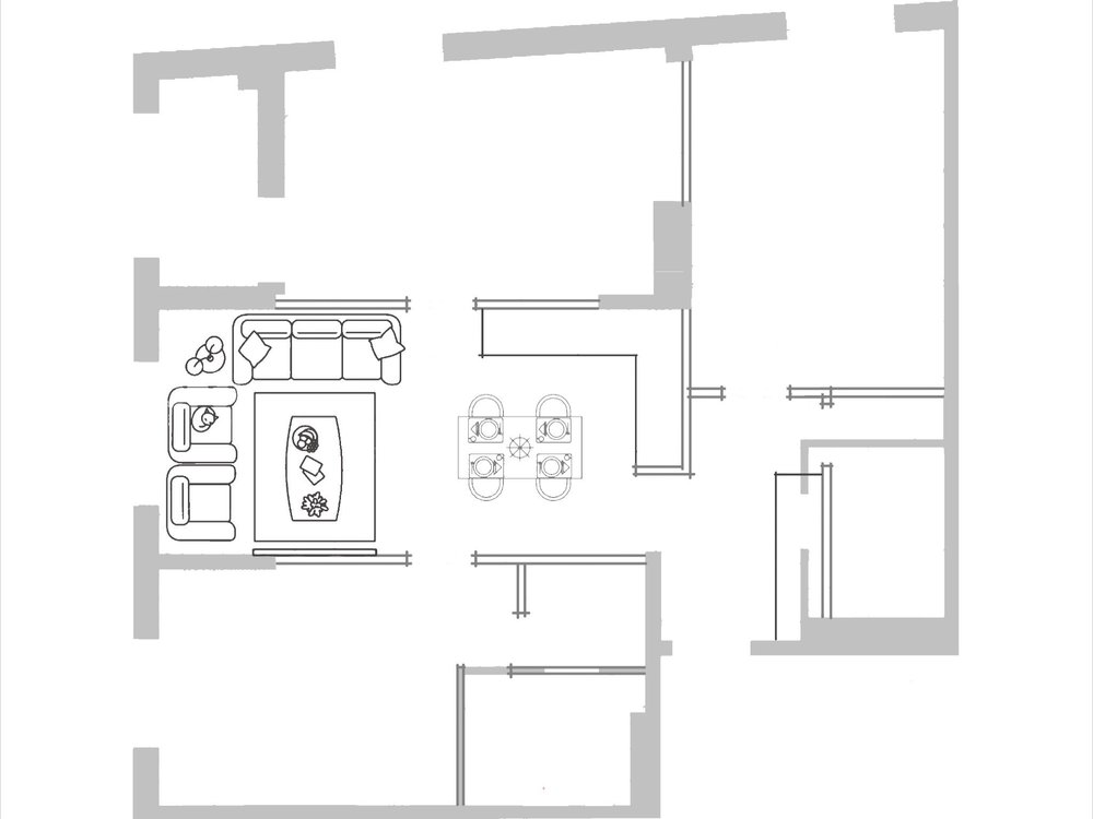 Перепланировко 2к. квартиры 82м²