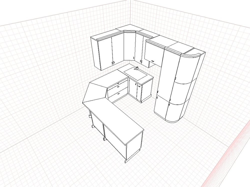 Кухня с 5-м углом. Помогите с проектом.